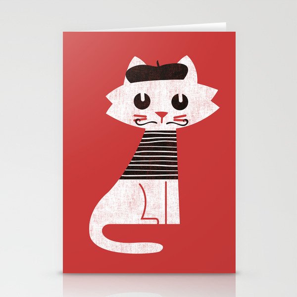 Mark the cat goes to Paris Stationery Card Gallery Image 2