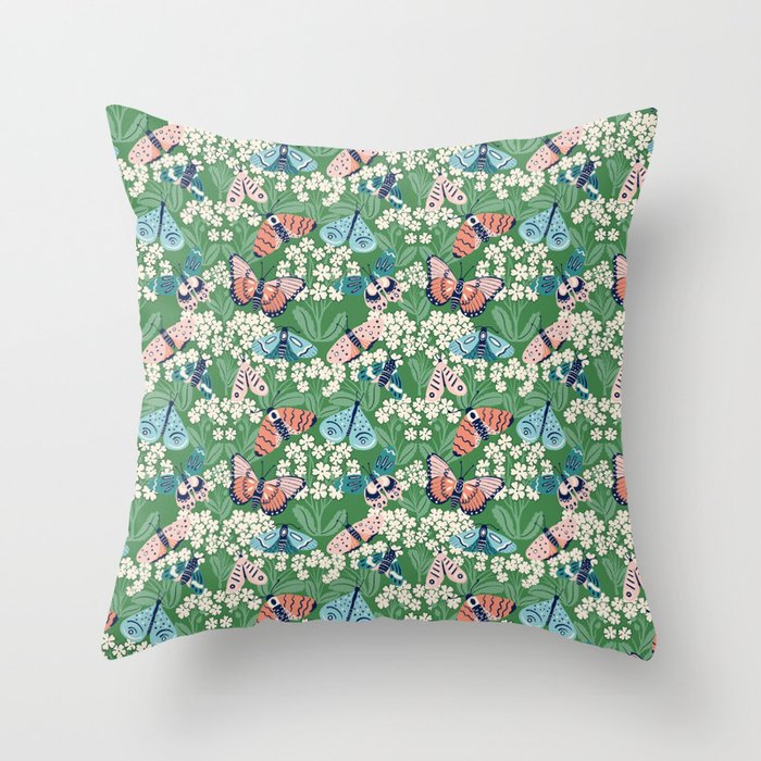 Butterfly Meadow Throw Pillow Gallery Image 1