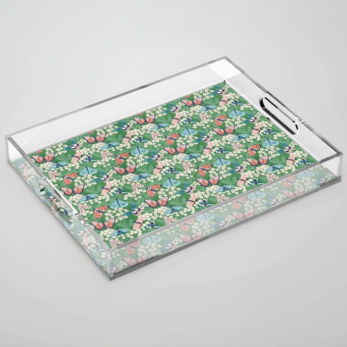Butterfly Meadow Acrylic Tray Gallery Image 1