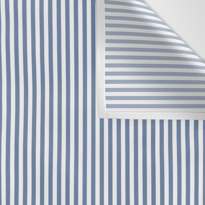 Blue Seersucker Stripe Wall Tapestry Gallery Image 3
