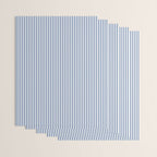 Blue Seersucker Stripe Wrapping Paper Gallery Image 3