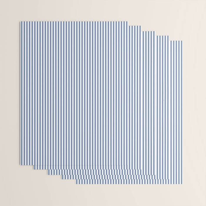 Blue Seersucker Stripe Wrapping Paper Gallery Image 3