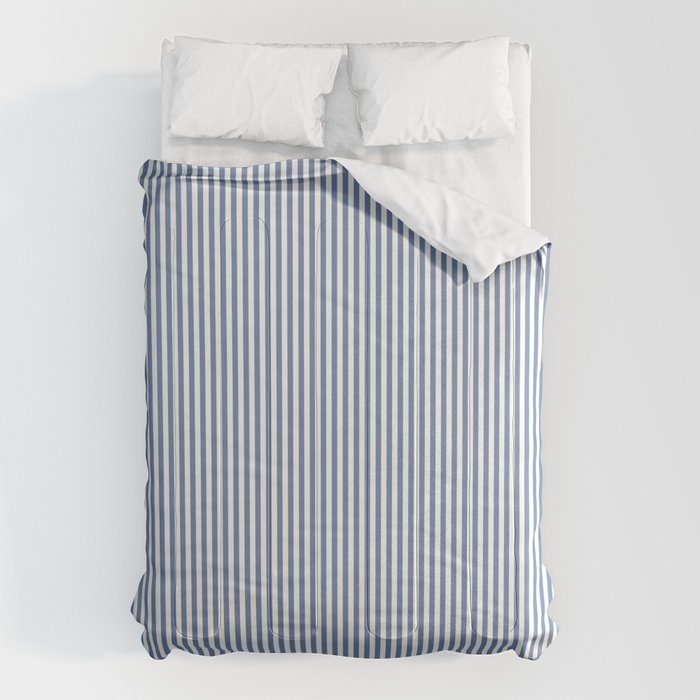 Blue Seersucker Stripe Comforter Gallery Image 1
