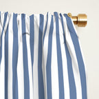 Blue Seersucker Stripe Window Curtain Gallery Image 2