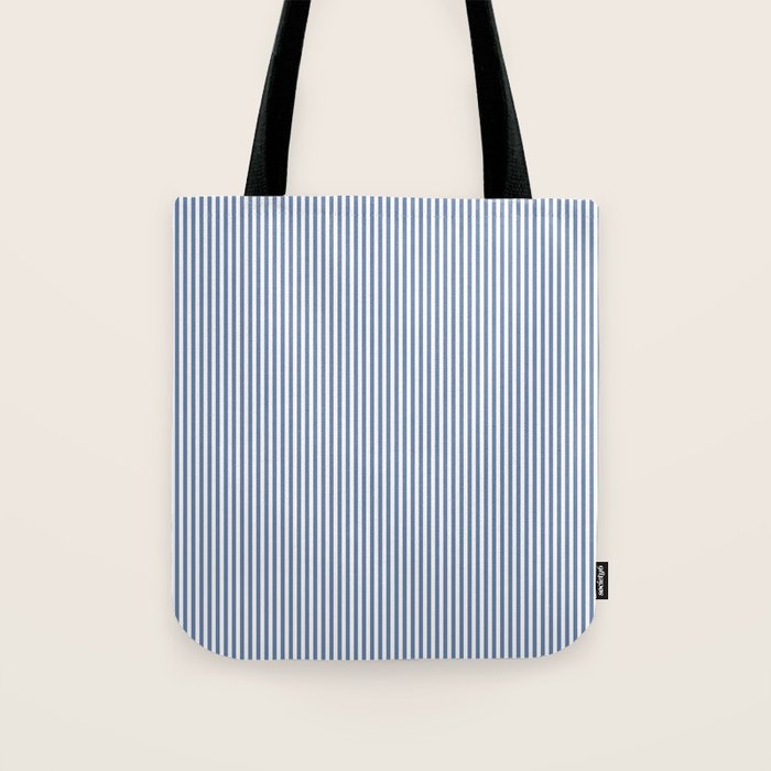 Blue Seersucker Stripe Tote Bag Gallery Image 1
