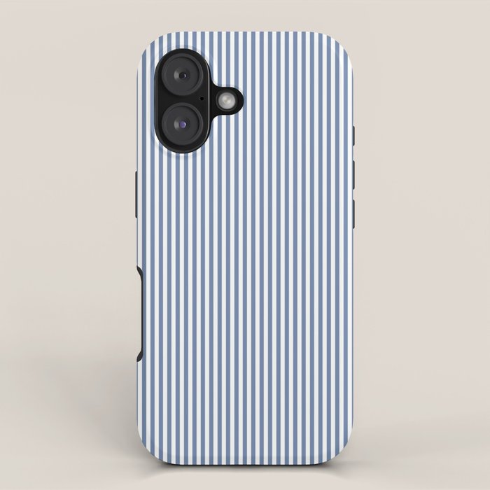 Blue Seersucker Stripe iPhone Case Gallery Image 1