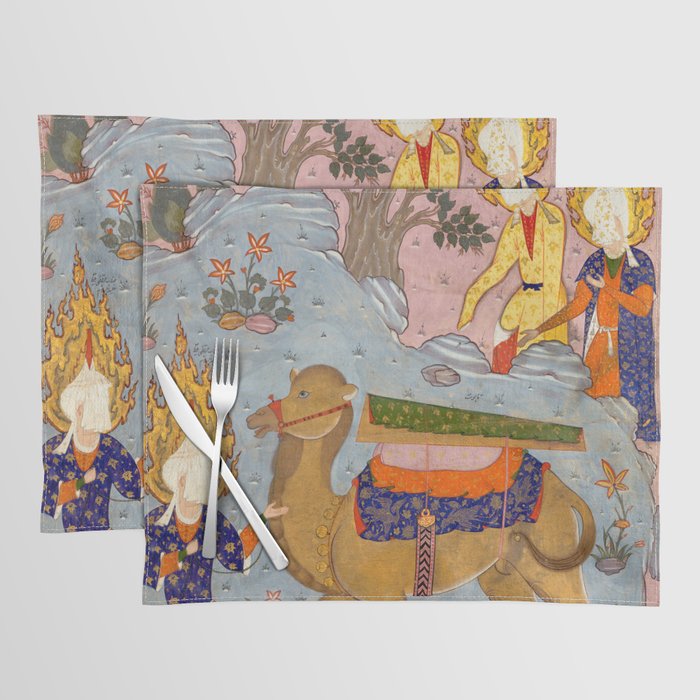 "Coffin of Imam 'Ali", Folio from a Falnama (The Book of Omens) of Ja'far al-Sadiq Placemat Gallery Image 1