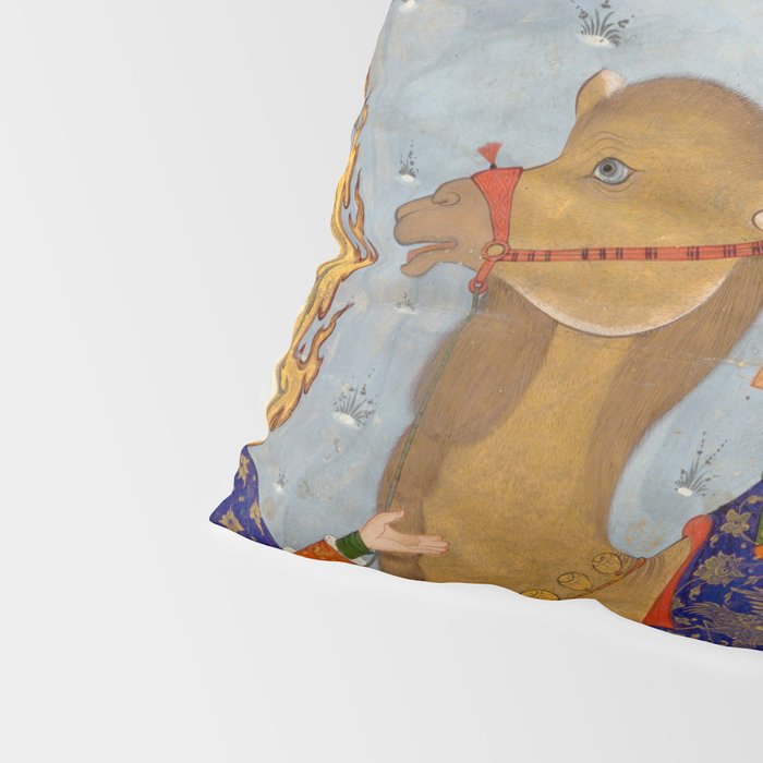 "Coffin of Imam 'Ali", Folio from a Falnama (The Book of Omens) of Ja'far al-Sadiq Pillow Sham Gallery Image 4