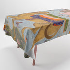 "Coffin of Imam 'Ali", Folio from a Falnama (The Book of Omens) of Ja'far al-Sadiq Tablecloth Gallery Image 1