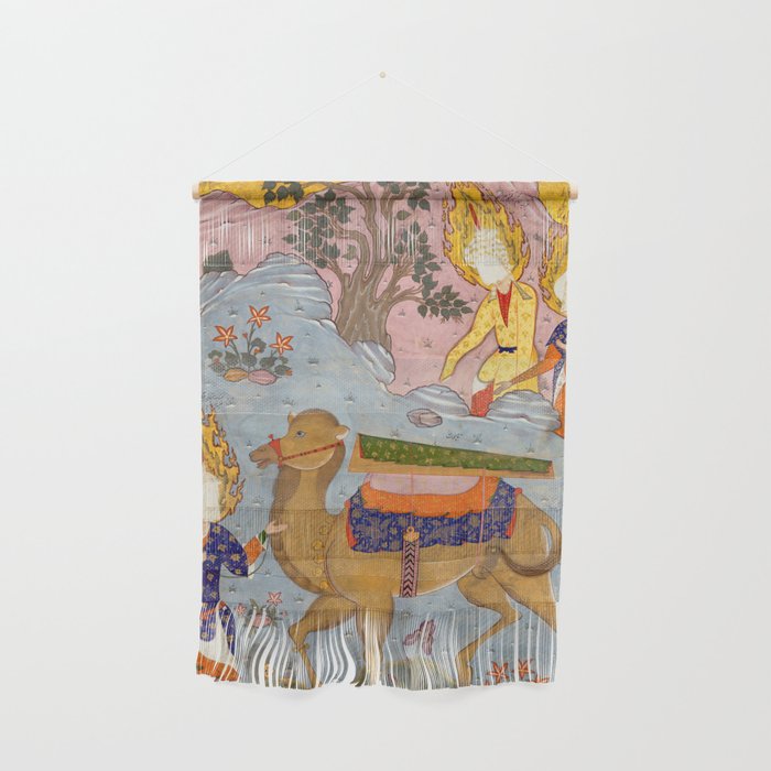 "Coffin of Imam 'Ali", Folio from a Falnama (The Book of Omens) of Ja'far al-Sadiq Wall Hanging Gallery Image 1