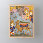 "Coffin of Imam 'Ali", Folio from a Falnama (The Book of Omens) of Ja'far al-Sadiq Mini Art Print Gallery Image 1