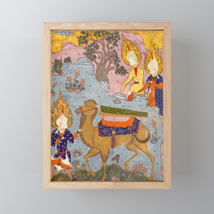 "Coffin of Imam 'Ali", Folio from a Falnama (The Book of Omens) of Ja'far al-Sadiq Mini Art Print Gallery Image 1
