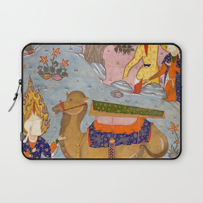 "Coffin of Imam 'Ali", Folio from a Falnama (The Book of Omens) of Ja'far al-Sadiq Laptop Sleeve Gallery Image 1