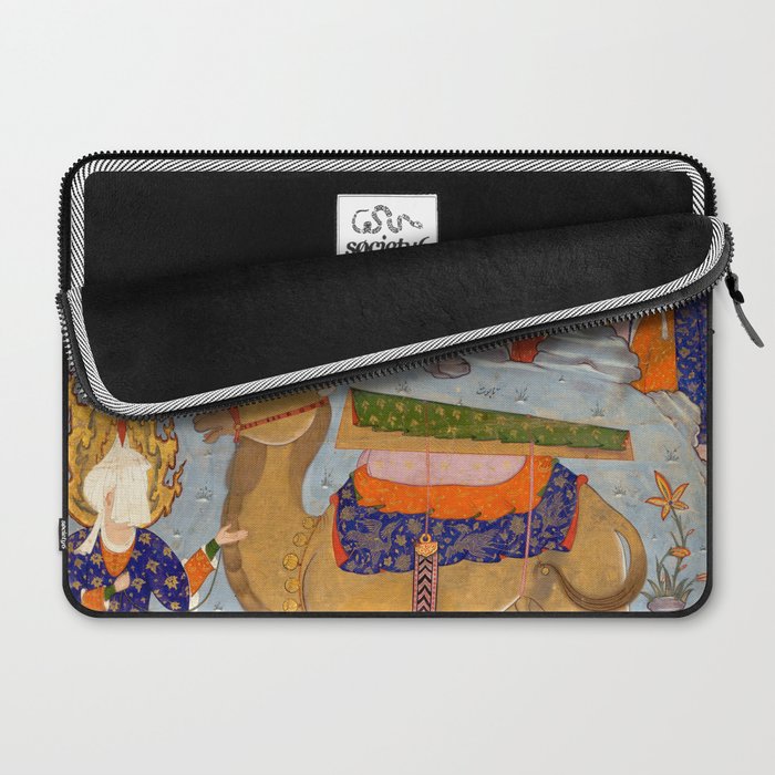 "Coffin of Imam 'Ali", Folio from a Falnama (The Book of Omens) of Ja'far al-Sadiq Laptop Sleeve Gallery Image 2
