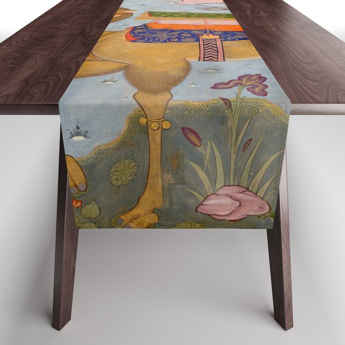 "Coffin of Imam 'Ali", Folio from a Falnama (The Book of Omens) of Ja'far al-Sadiq Table Runner Gallery Image 1