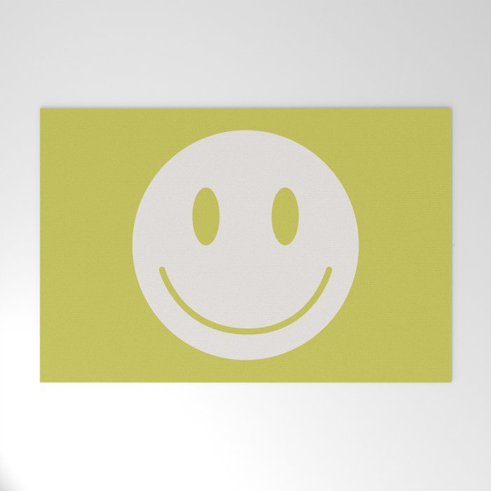 Happy Thoughts Lime Welcome Mat Gallery Image 1