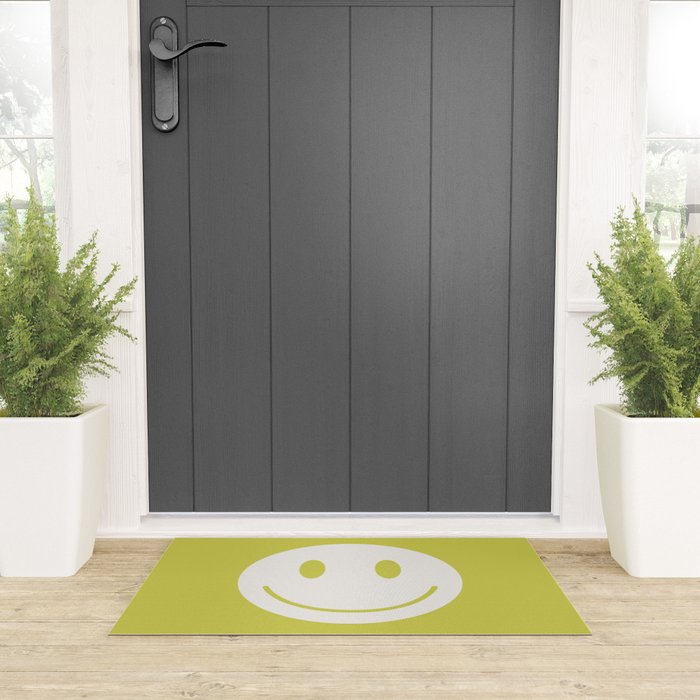 Happy Thoughts Lime Welcome Mat Gallery Image 3