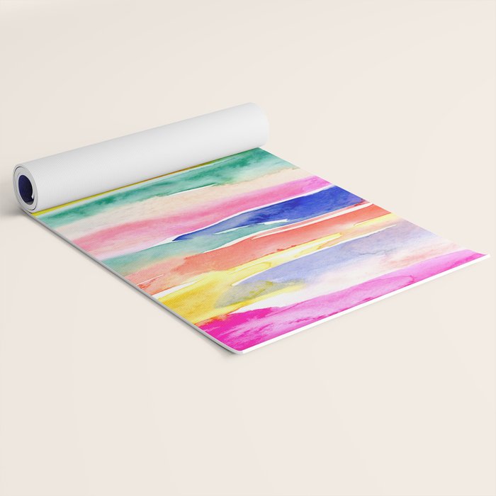 Swooshy Stripes Yoga Mat Gallery Image 2