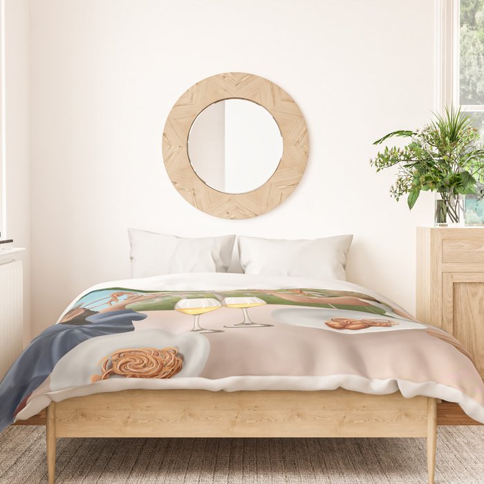 Tasting the Amalfi Breeze Duvet Cover Gallery Image 3
