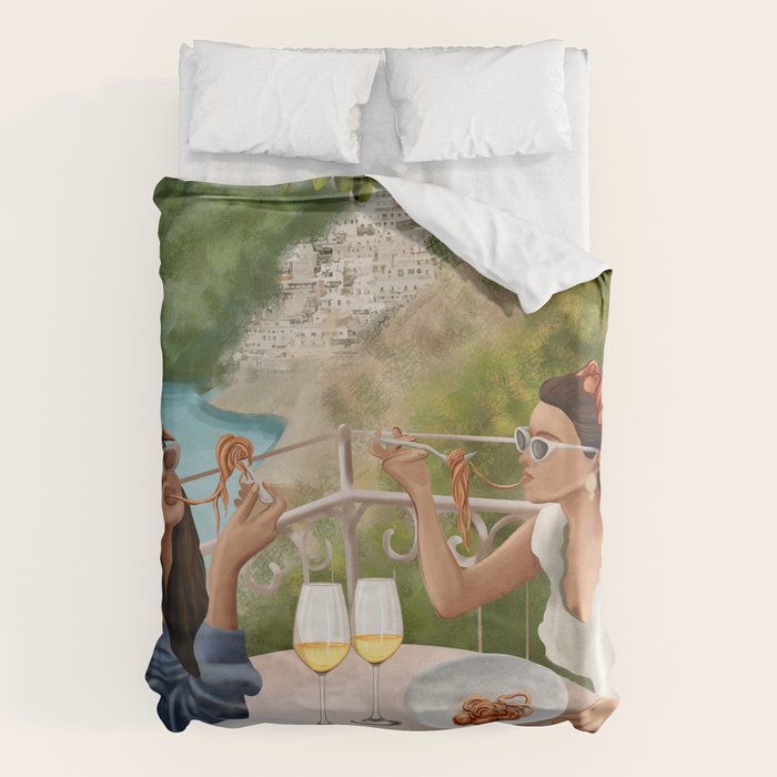 Tasting the Amalfi Breeze Duvet Cover Gallery Image 6