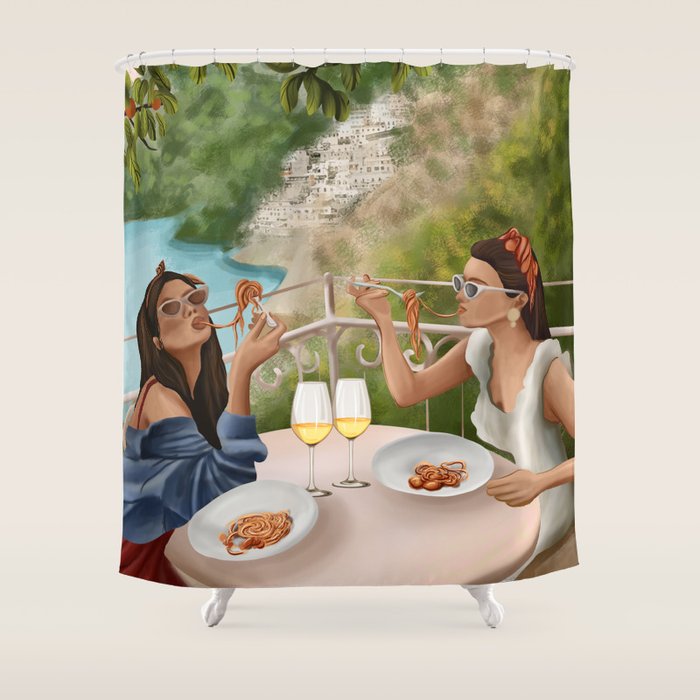 Tasting the Amalfi Breeze Shower Curtain Gallery Image 1