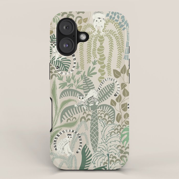 Jungle adventure natural green iPhone Case Gallery Image 1
