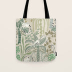 Jungle adventure natural green Tote Bag Gallery Image 1