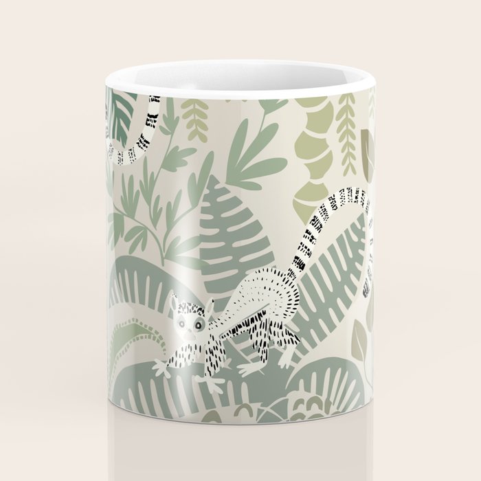 Jungle adventure natural green Coffee Mug Gallery Image 4