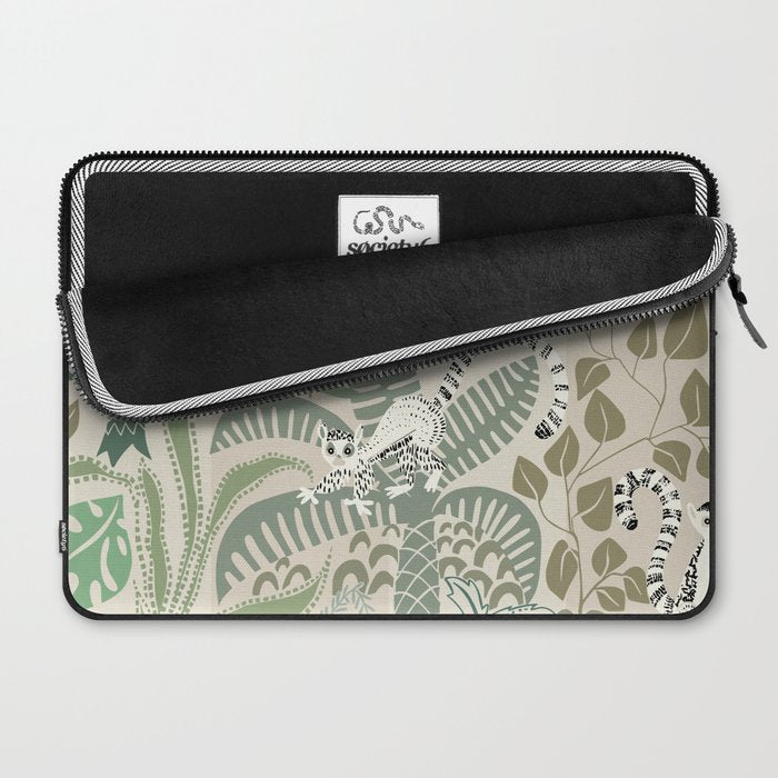 Jungle adventure natural green Laptop Sleeve Gallery Image 2
