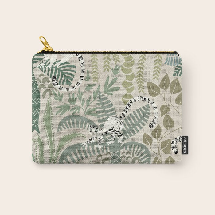 Jungle adventure natural green Carry All Pouch Gallery Image 1