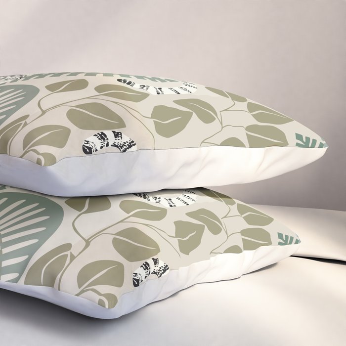 Jungle adventure natural green Pillow Sham Gallery Image 3