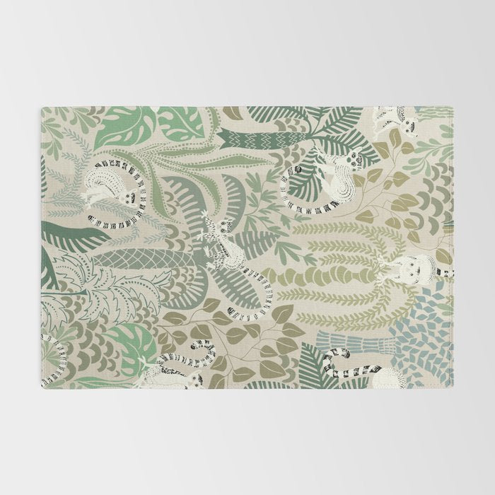 Jungle adventure natural green Rug Gallery Image 2