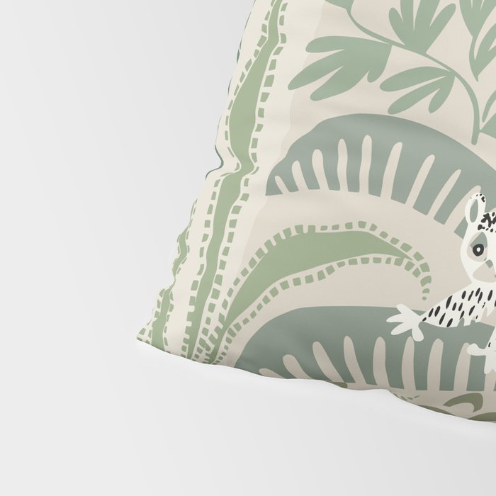Jungle adventure natural green Pillow Sham Gallery Image 4