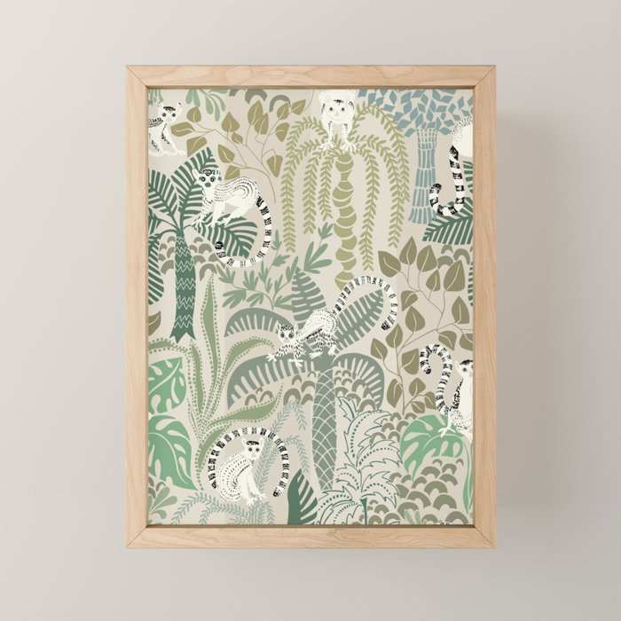 Jungle adventure natural green Mini Art Print Gallery Image 1