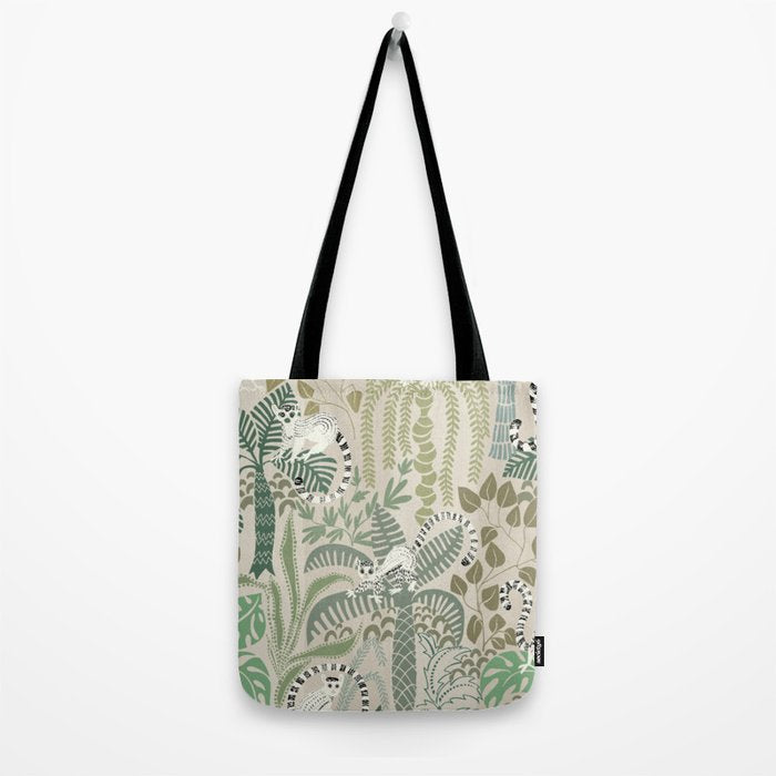 Jungle adventure natural green Tote Bag Gallery Image 2