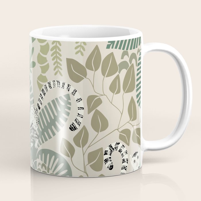 Jungle adventure natural green Coffee Mug Gallery Image 1