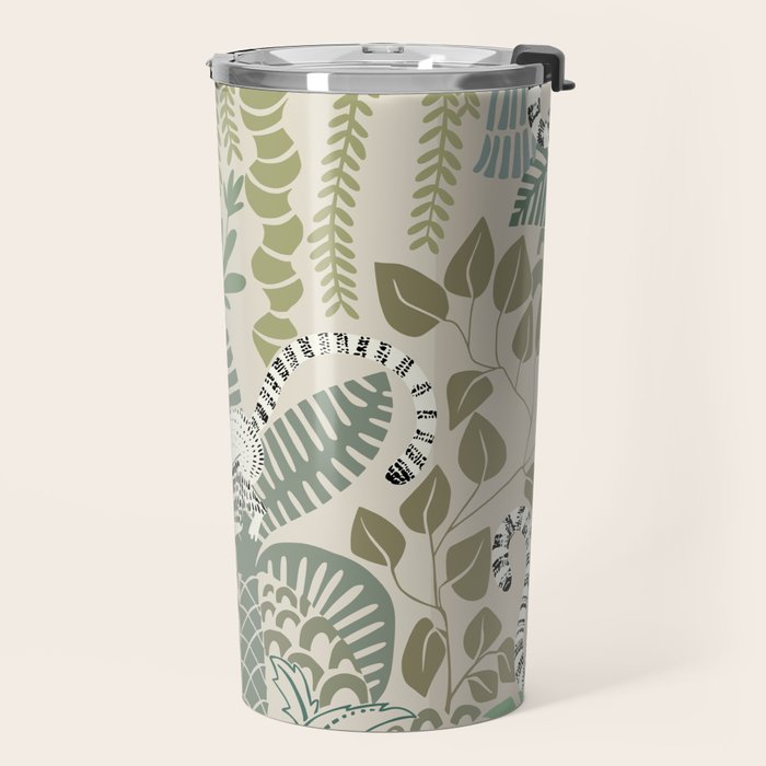 Jungle adventure natural green Travel Mug Gallery Image 2