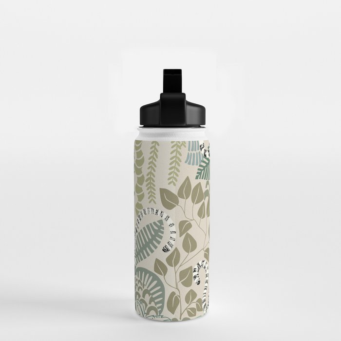 Jungle adventure natural green Water Bottle Gallery Image 2