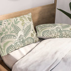 Jungle adventure natural green Pillow Sham Gallery Image 2