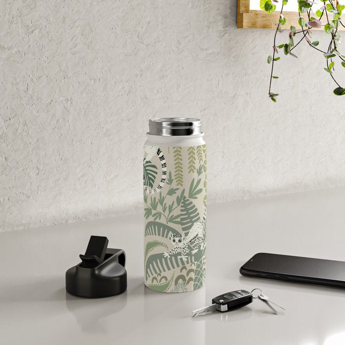 Jungle adventure natural green Water Bottle Gallery Image 4