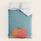Bold Tomato on Blue Comforter Gallery Image 6