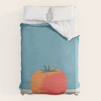 Bold Tomato on Blue Duvet Cover Gallery Image 6