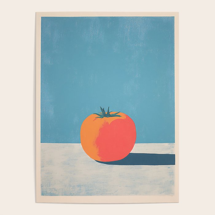 Bold Tomato on Blue Poster Gallery Image 4
