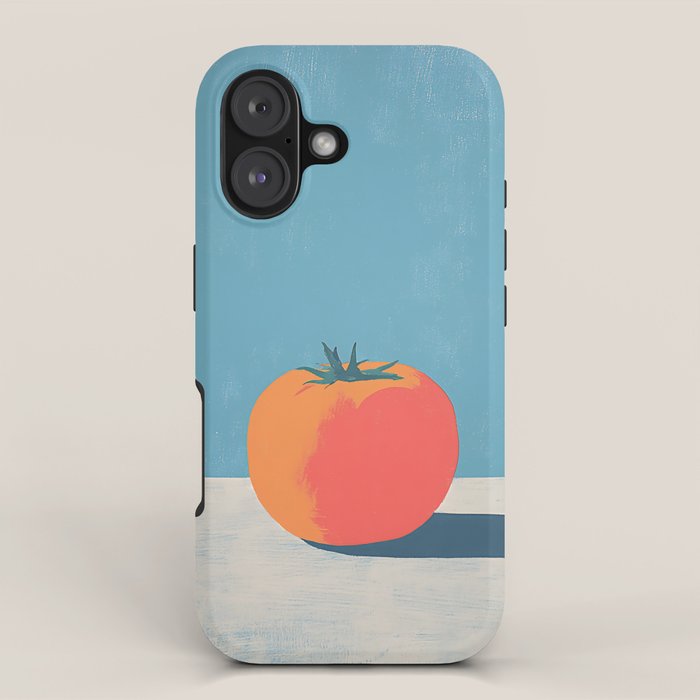 Bold Tomato on Blue iPhone Case Gallery Image 1