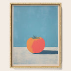 Bold Tomato on Blue Serving Tray Gallery Image 1