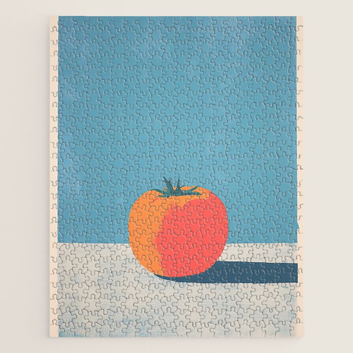 Bold Tomato on Blue Jigsaw Puzzle Gallery Image 1
