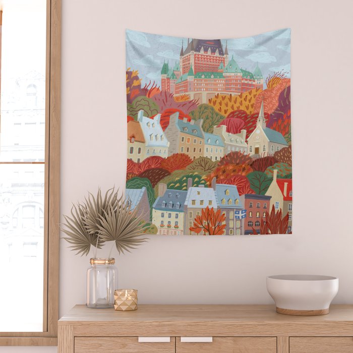 Quebec City Wall Tapestry Gallery Image 2
