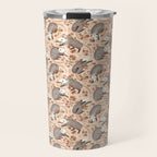 Opossum and Roses Travel Mug Gallery Image 1