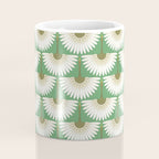 art deco cranes green Coffee Mug Gallery Image 4