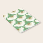 art deco cranes green Notebook Gallery Image 2
